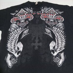 Salvation Men's Winged Skulls SS T Shirt Gildan Tag Size XL